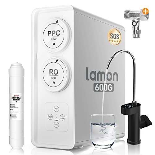 Система за обратна Осмоза Lamon R1PRO 6-Степенна Система за филтриране на вода 600 GPD RO Под мивката Безцилиндровые