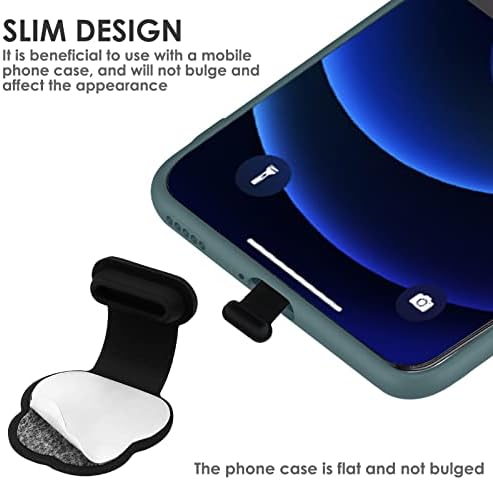 TIESOME 3 опаковки Прахоустойчив щекер за телефон с USB порт Type C, Силикон Прахоустойчив капачка Предпазва порт за зареждане