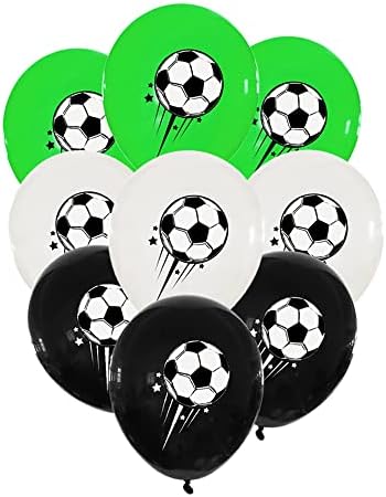 18 Бр. Футболни Вечерни Латексови Балони 12 Футболни балони на Рожден Ден на Отлични за Футболна среща, Бар, Украса от Балони,