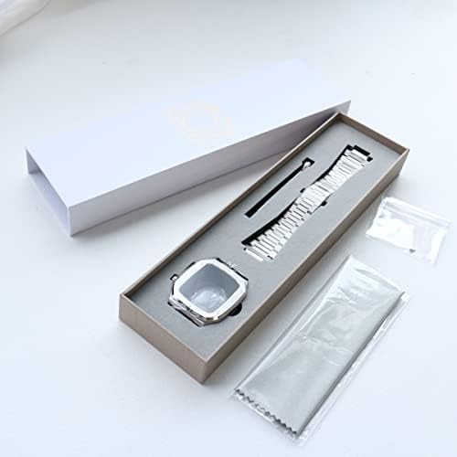 Каишка за корпуса Корпус от неръждаема стомана Каишка от неръждаема стомана е Съвместим с каишка на Apple Watch