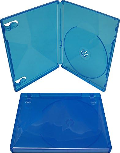 (10) Сини капаци за игри - Съвместим с Playstation 4 - Капацитет за 1 диск - 14 мм - #VGBR14PS4BL