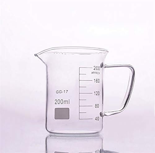 Лабораторен стъклена чаша MOUNTAIN MEN в по-ниска форма, Капацитет от 200 мл, Външен диаметър = 65 мм, височина = 90 мм, Лабораторни