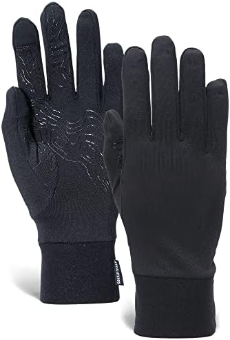 Ръкавици за джогинг TrailHeads за жени | Леки ръкавици с чувствителни на допир на пръсти | The Elements - черен
