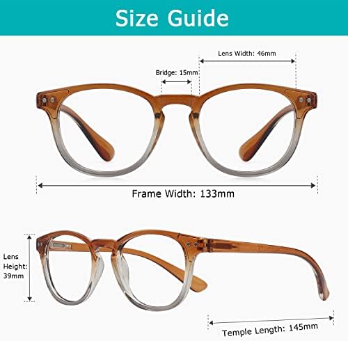 Очила за ЧЕТЕНЕ LUR, 5 опаковки модни ридеров за жени (по един за всеки цвят)