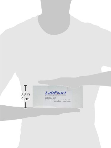 LabExact 1200387 Напръстници за извличане микрофибър borosilicate стъкло, 28 мм ID x 60 mm H (опаковка по 25 парчета)