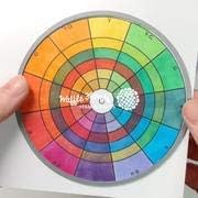 Комплект печати Waffle Flower Color Колела - 5-1 / 8 Цветното колело и други схеми за смесване на цветове за изучаване на