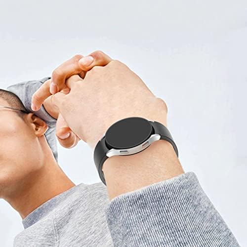 HZGEDZJ 9 опаковките на силиконови ленти за часа, съвместим с Samsung Galaxy Watch 4 Band 40 мм/44 мм, Класически часовник