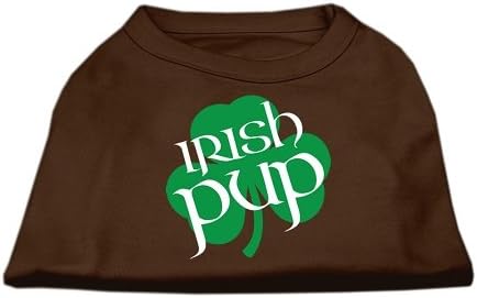 Тениска за кучета с принтом ирландски кученце Кафяв цвят, XXL (18)