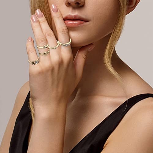 Подарък за Свети Валентин, женски пръстен със скъпоценния камък на Ръчна изработка, лесно Просто пръстен ръчно