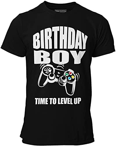 Тениска с къс ръкав за рожден ден, видео игра Повишено ниво | Размери S-XL