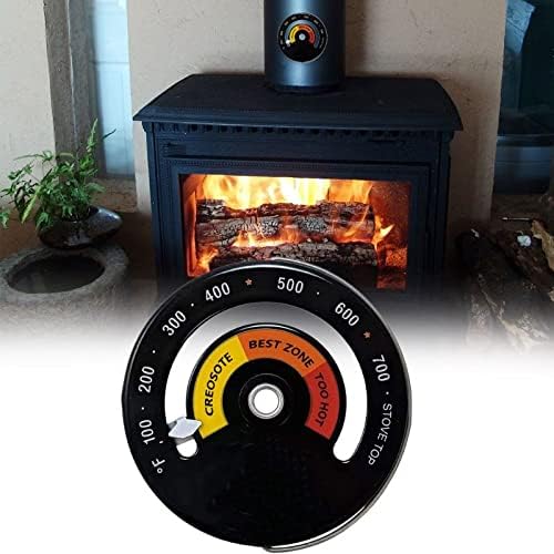 SCDCWW Магнитен Термометър за печки с Топлинна Захранването температурен Сензор за Дърва, Горелки, Каминного на вентилатора