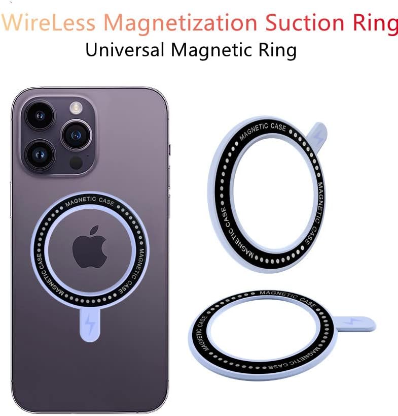 Универсално флуоресцентное Зелено магнитен пръстен, съвместимо с MagSafe за безжично зареждане, се използва за телефоните