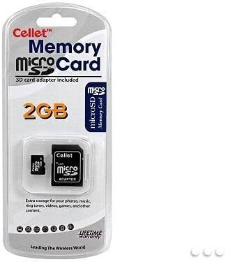 Cellet 2GB microSD карта за смартфон Motorola Droid X2 потребителска флаш памет, висока скорост на трансфер, щепсела и да