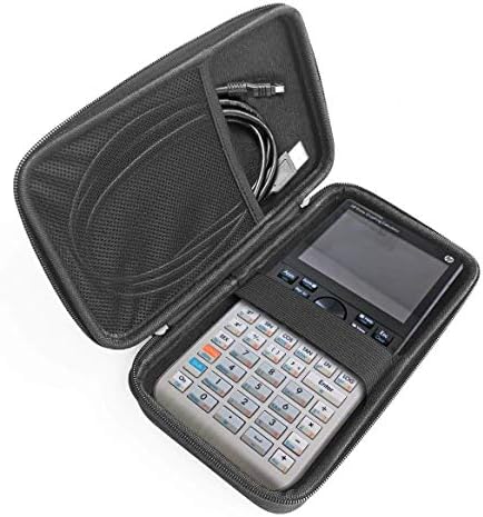Твърд калъф за графичен калкулатор Navitech Black с чанта за съхранение, Съвместими с Casio FX-85GTPLUS-SB-ъ-Ъ