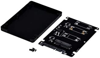 JMT Нов Мини Адаптер, Pcie mSATA SSD за 2,5-инчов карта адаптер SATA3 с Корпус, Запасите от адаптера за SATA с