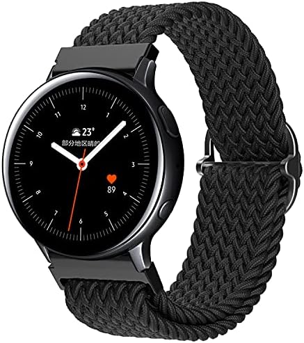Band4u 20 мм Мек Регулируем спортен каишка, Съвместима с Samsung Galaxy Watch Galaxy Watch 3 41 мм/ Galaxy Watch Active 2