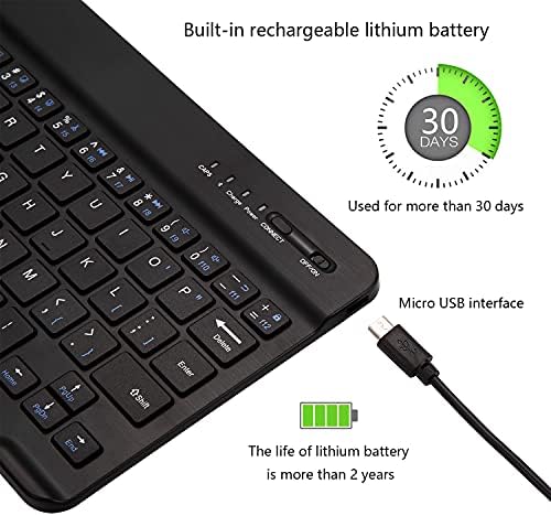Ультратонкая Bluetooth клавиатура Преносим Мини Безжична Клавиатура Акумулаторна за Apple iPad, iPhone, Samsung Tablet Телефон