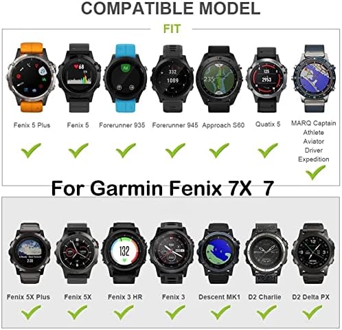 CZKE Силикон Каишка За часовник Garmin Fenix 7 Smart Watch Быстроразъемный Гривна за Garmin Fenix 6 5 Plus 935 945 S60 Каишка