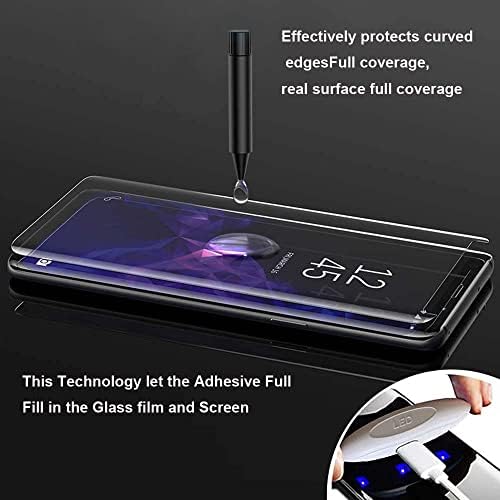 [2] Защитно фолио FGFLOWER за Samsung Galaxy S20 Ultra 5G 6,9 см, Защитен слой от закалено UV стъкло с пълно покритие, твърдост