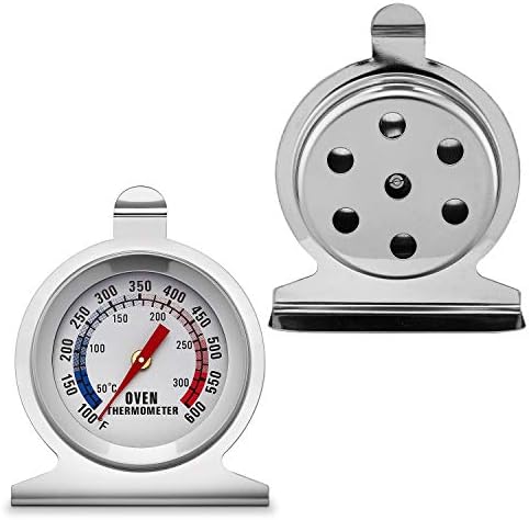 Термометър за фурна KT THERMO Dial (комплект от 2 части) с мигновено отчитане, 2-Инчов Термометър за печене