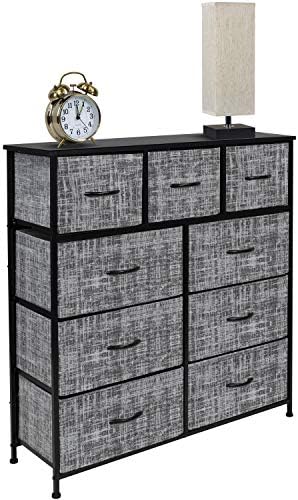 Скрин Sorbus с 9 чекмеджета - Ракла-кулата за съхранение на мебели за спални, антре, гардеробна, офис - Стоманена