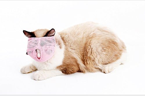 Намордници за котки - Дишащи меш намордници Предотвратяват ухапвания и дъвченето на котки - Против Ухапване от Анти Meow