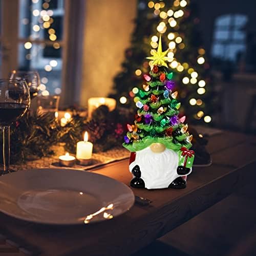 Коледа Светлинен украса Дядо Коледа MUDUH 6,3 , Уникална led Коледно дърво с 30 видове цветни Светлини, Класически