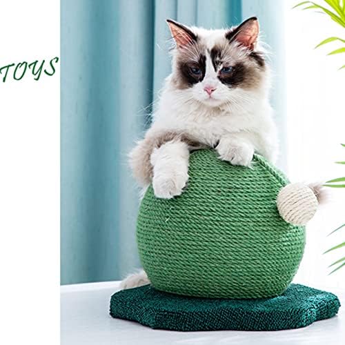 Топка-scraper COMEONE Cat Roly Poly - Играчка-стъргалка за котки от естествен сезал - Мобилни играчки за коте