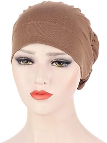 XXXDXDP Женски Hijabs, Дамски шапка с цветен модел, Индийски шапки, Сеточка за Коса, Цвете Шапчица-Бини за Жените, Аксесоари за коса (Цвят: Цветен 7, Размер: 1)