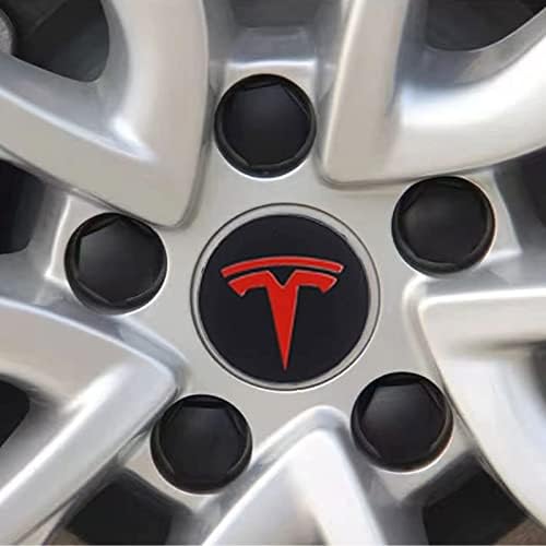 Комплект Централна капачки за Автомобилни колела и Светлини за Локвите на Вратата на Колата са Подходящи за Tesla