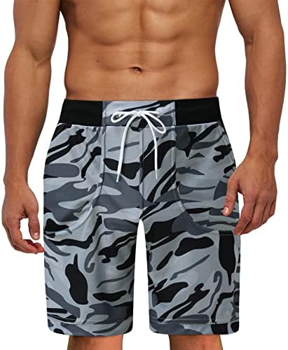 Мъжки къси панталони Yowein Карго, Комплект за бягане-XL-Черни Бански За деца, бързо съхнещи Бански, Плажни шорти