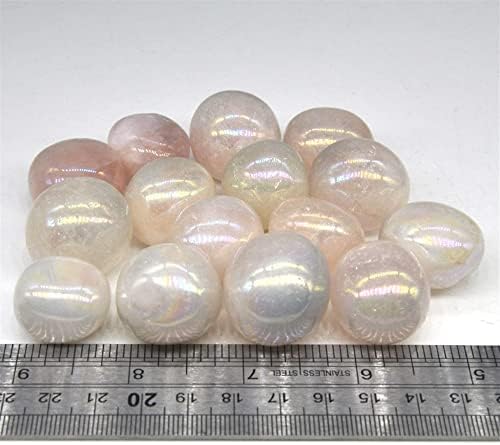 OURECO Natural Magic Натурален през Цялата розов кварц С покритие покритие, много пластични Камъни, Проба Чакъл, Лечебни Кристали,