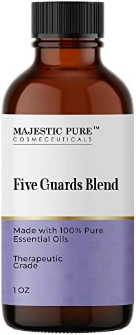 Смес от етерични масла Majestic Pure Five Guards | Чисто и Натурално Терапевтични масло за Ароматерапия и