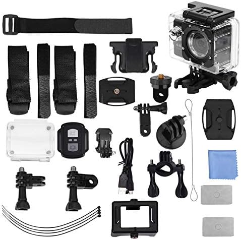 Vifemify Екшън-Камера с Висока Разделителна способност 4K Каска за Колоездене Водоустойчив Гмуркане WiFi Шофиране Записващо устройство Екшън-Камера