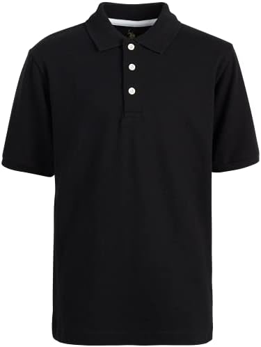 Асоциация на поло САЩ. Тениска за момчета в ученическа униформа - Тениска с къси ръкави в стил Пике с къс ръкав