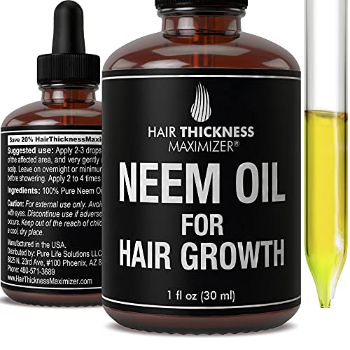 Органични маслото от Neem за растежа на косата. От чистите семена на ним от Индия. Спрете загубата на косата