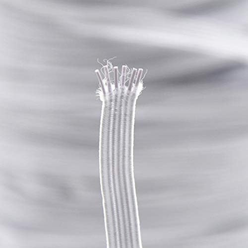 SELCRAFT еластична лента с височина 200 ярда, дъвка, бяла и черна въжета за висящи уши за шевни принадлежности САМ