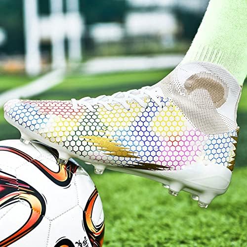 Гумени обувки WELRUNG Unisex's AG с Професионални Дълги Шипове Износоустойчиви Футболни Спортни Спортни Футболни Обувки за