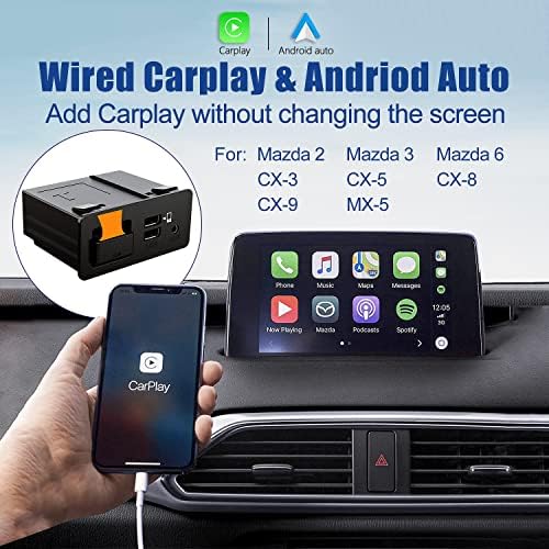 Комплект за автоматично обновяване на Mazda Carplay и Android, OEM-хъб TK78-66-9U0C Подходящ за системи MZD Connect,