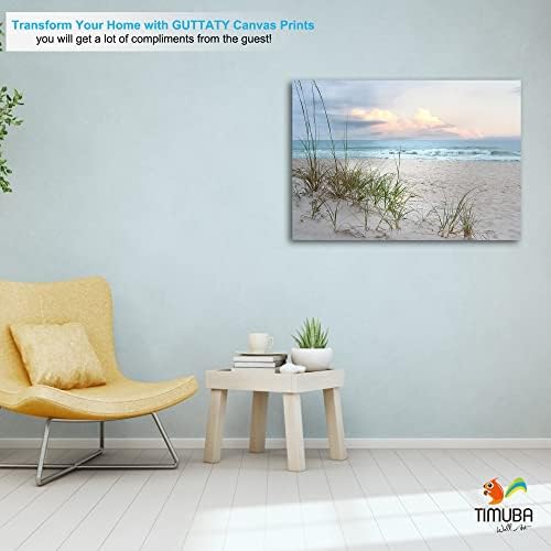TIMUBA Beach Платно на Стенно Изкуство, Плажни Картини на Платно Стенно Изкуство за всекидневната, Пясъчната Живопис Декор