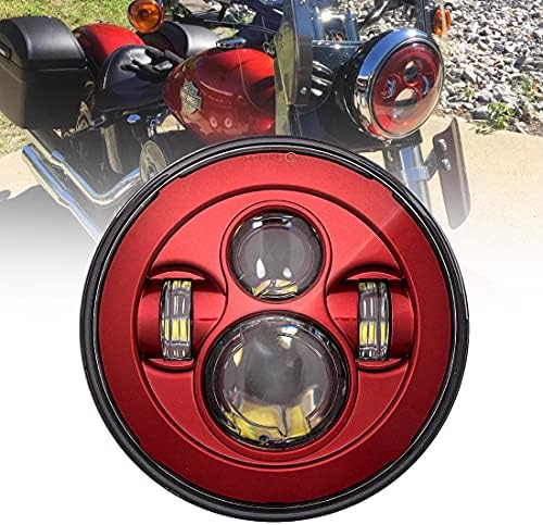 SKTYANTS 7 7-Инчов led Червена Светлина на Мотоциклет Проектор, Съвместим с Tourng Street Electra Glide Road king