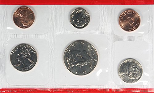 1997 D 1997 Необращенный Набор от монети, монетен двор на САЩ е Много Вдигна Необращенный