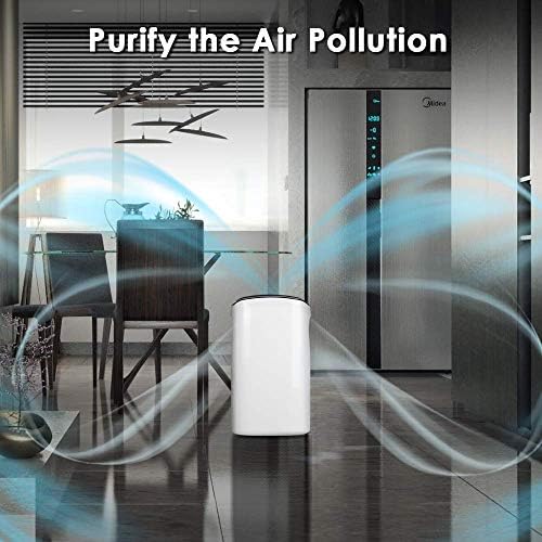 Филтър за пречистване на въздуха - 3-в-1 Истински филтър за пречистване на въздуха от HEPA, намалява пърхота домашни любимци, битова миризма, дим и прах, идеален за дома