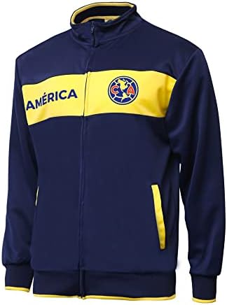 Спортно яке Icon Sports Soccer Track Jacket – Официалната Мъжки Спортно яке World Team Football Club, с цип За Активни