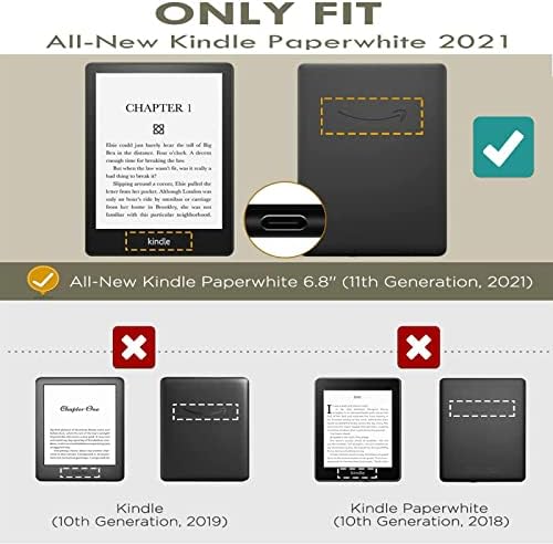 Калъф за електронни книги Paperwhite 11-то поколение, съвместими с 6,8 Kindle Paperwhite е на 11-то поколение Black White Панда