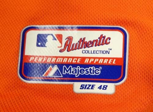 2013-19 Хюстън Астрос #21 Използвана в играта Оранжева Риза, Табела с името на Изтрита 48 DP25498 - Използваните В играта тениски MLB