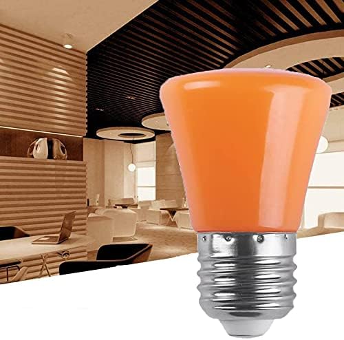 Lxcom Осветление Оранжева Led Крушка 1 W Декоративна лампа Оранжев Цвят E26/E27 Средната Базова Низ Крушка на Открито