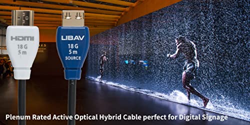Високоскоростен HDMI™ серия Liberty Halo 18G Plenum с Ethernet кабели с дължина 5 метра