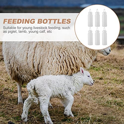 DOITOOL детската бутилки котешко дете крави Захранващото 6шт агне бутилки телета, овце, кози подаване на бутилки за хранене