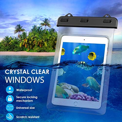 Универсален водоустойчив калъф MoKo, калъф за таблет Dry Bag за iPad Mini 2019/4/3/2, Samsung Tab 5/4/3, Galaxy Note,